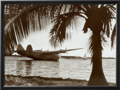 California And China Clipper, Pearl Harbor, Hi 1939 by Tao Sing Loo Pricing Limited Edition Print image