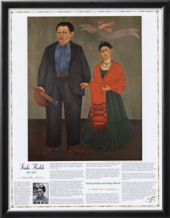 Masterworks Of Art - Frida Kahlo And Diego Rivera by Frida Kahlo Pricing Limited Edition Print image