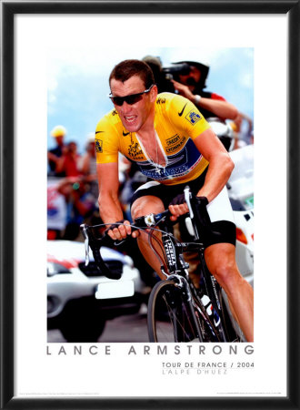 Tour De France 2004 - Lance Armstrong At L'alpe D'huez by Graham Watson Pricing Limited Edition Print image