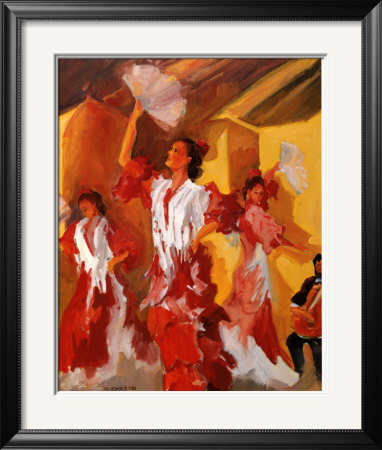 Los Bailarines De Flamenco by Sharon Carson Pricing Limited Edition Print image