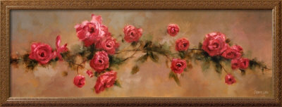 Festoon Of Red Roses by Debra Lake Pricing Limited Edition Print image