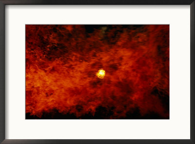 The Sun Peeks Through A Wall Of Flame by Raymond Gehman Pricing Limited Edition Print image