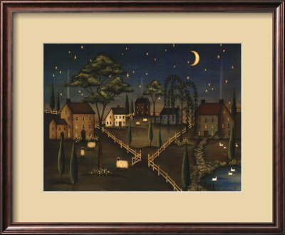 Village Night by Kim Lewis Pricing Limited Edition Print image