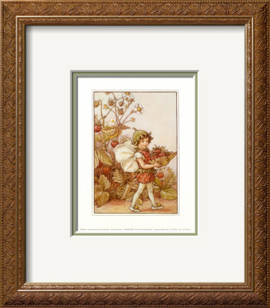 The Strawberry Fairy by Cicely Mary Barker Pricing Limited Edition Print image