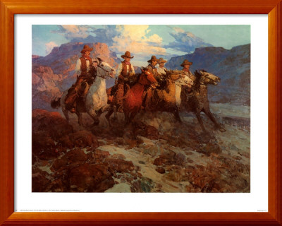 Riders Of The Dawn by Frank Tenney Johnson Pricing Limited Edition Print image