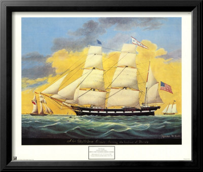 The Ship St Mary's Entering Harbor At Mo by J. G. Evans Pricing Limited Edition Print image