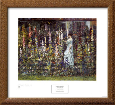 Hollyhocks by Frederick Carl Frieseke Pricing Limited Edition Print image