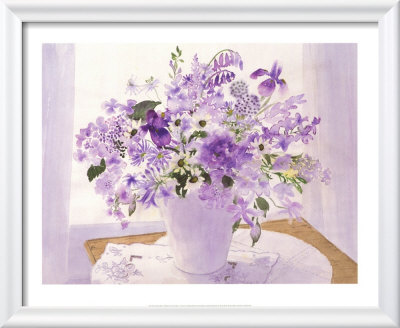 Blue Floral Spray by Celia Russell Pricing Limited Edition Print image