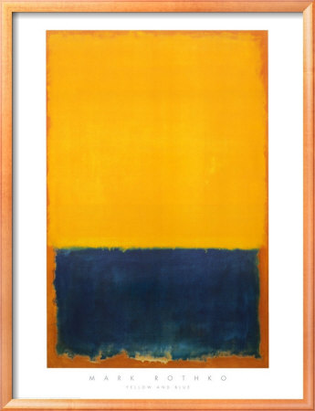 Yellow And Blue by Mark Rothko Pricing Limited Edition Print image
