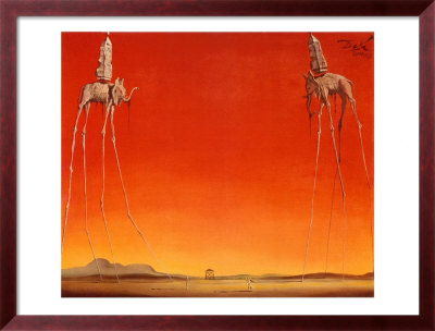 The Elephants, 1948 by Salvador Dali Pricing Limited Edition Print image