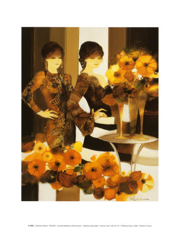 Les Demoiselles Aux Fleurs Jaunes by Joel Rougie Pricing Limited Edition Print image