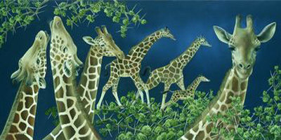 Giraffes by Laura Regan Pricing Limited Edition Print image