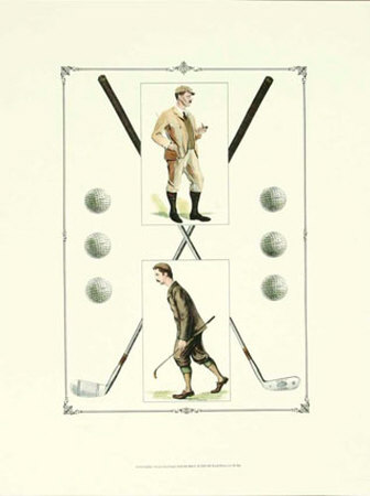 Golfers: Hoarce Hutchinson And John Ball Jr. by Spy (Leslie M. Ward) Pricing Limited Edition Print image