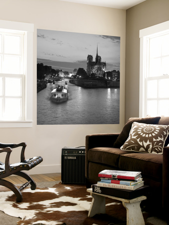 Notre Dame Cathedral And River Seine, Paris, France by Jon Arnold Pricing Limited Edition Print image