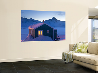 House At Dusk, Tasiilaq, East Greenland by Peter Adams Pricing Limited Edition Print image