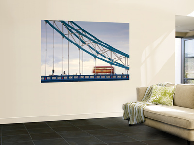 Endland, London, London Red Double Decker Bus On Tower Bridge by Jane Sweeney Pricing Limited Edition Print image