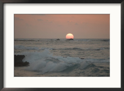 Big Island Of Hawaii - Sunset From Beach by Keith Levit Pricing Limited Edition Print image
