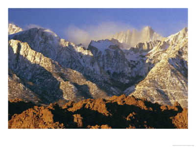 Snow Blows From The Slopes Of Mount Whitney by Phil Schermeister Pricing Limited Edition Print image