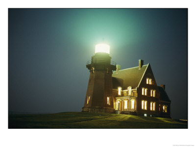 Lighthouse On Block Island by Michael Nichols Pricing Limited Edition Print image