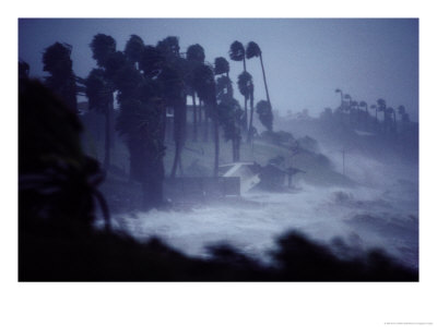 A Hurricane Lashes The Coast Near Corpus Christi by Annie Griffiths Belt Pricing Limited Edition Print image