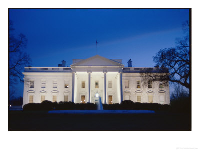 White House Facade At Twilight by Richard Nowitz Pricing Limited Edition Print image