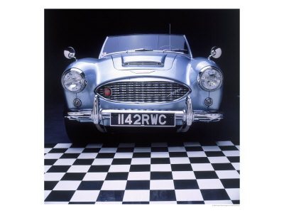 Blue Classic 1961 Austin Healey 3000 by Bill Bachmann Pricing Limited Edition Print image