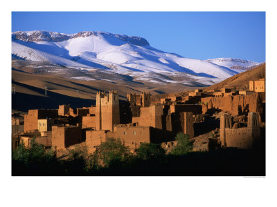 Village Of Ait Arbi And Mountains, Dades Gorge, Morocco by John Elk Iii Pricing Limited Edition Print image