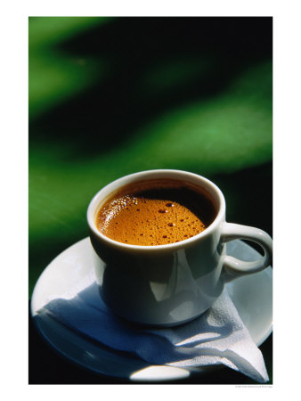 Greek Coffee At Cafe In National Gardens, Athens, Greece by Anders Blomqvist Pricing Limited Edition Print image