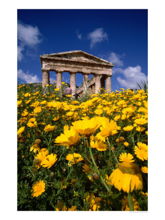 Greek Temple In Spring, Agrigento, Sicily, Italy by Izzet Keribar Pricing Limited Edition Print image