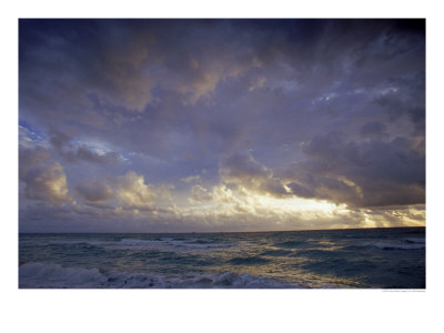 Beach At Sunrise, Miami Beach, Fl by Jeff Greenberg Pricing Limited Edition Print image