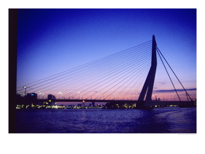 Erasmus Bridge, Erasmusbrug, Rotterdam by Barry Winiker Pricing Limited Edition Print image