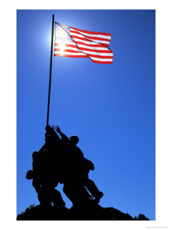 Iwo Jima Memorial, Arlington, Va by Jeff Greenberg Pricing Limited Edition Print image