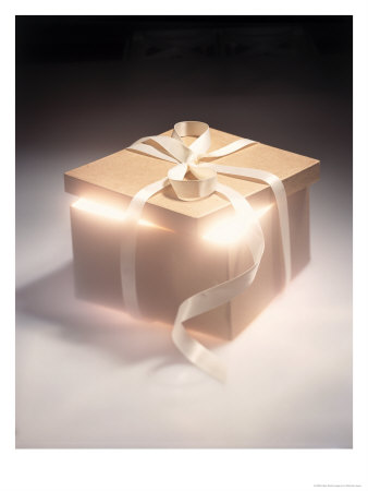 Gift Box Glowing From Within by Michelle Joyce Pricing Limited Edition Print image