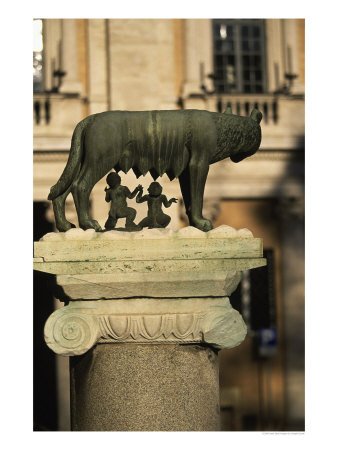 The Wolf With Romuls And Remus, Rome, Italy by Angelo Cavalli Pricing Limited Edition Print image