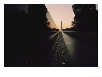 The Vietnam Veterans Memorial At Sunrise by Brian Gordon Green Pricing Limited Edition Print image