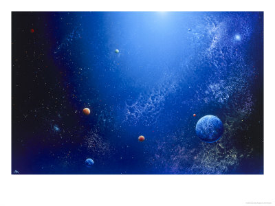 Space Illustration Titled Lumen by Ron Russell Pricing Limited Edition Print image