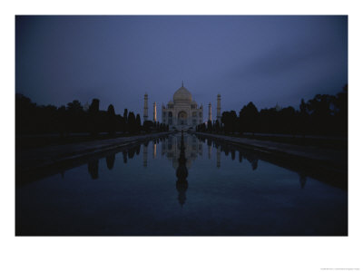Night View Of The Famous Taj Mahal by Michael S. Lewis Pricing Limited Edition Print image