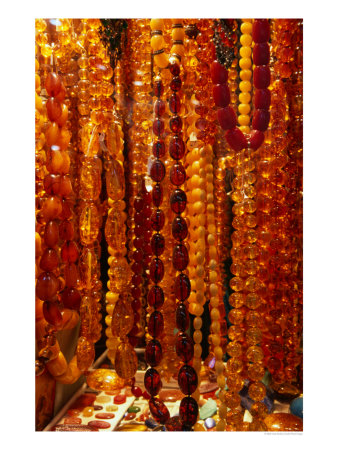 Amber Beads At Grand Bazaar (Kapali Carsi), Istanbul, Turkey by Izzet Keribar Pricing Limited Edition Print image