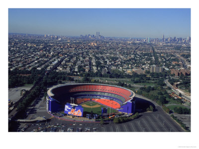 Shea Stadium, Aerial View, Ny Mets by Bruce Clarke Pricing Limited Edition Print image