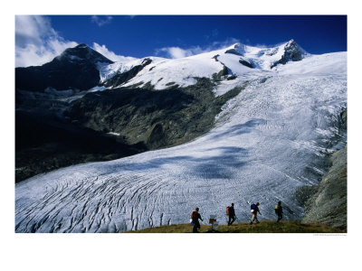 Schlaten Glacier On Grossvenediger Mountain Seen From Alte Prager Hut, Hohe Tauren Nat. Park Austri by Witold Skrypczak Pricing Limited Edition Print image