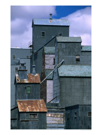 Grain Elevators, North Dakota, Usa by Stephen Saks Pricing Limited Edition Print image