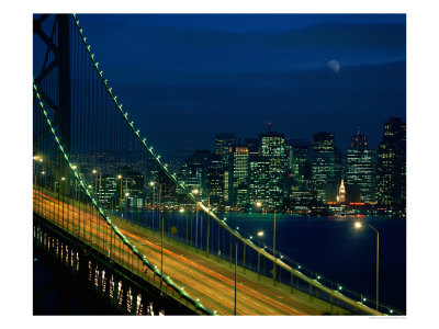 City View From The Bay Bridge, San Francisco, California, Usa by Jan Stromme Pricing Limited Edition Print image