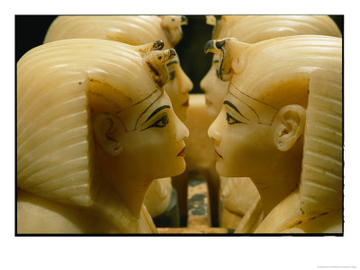 Alabaster Carvings Found In The Tomb Of Tutankhamun by Kenneth Garrett Pricing Limited Edition Print image