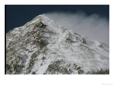 A View Of The Wind-Blown Summit Of Everest by Barry Bishop Pricing Limited Edition Print image