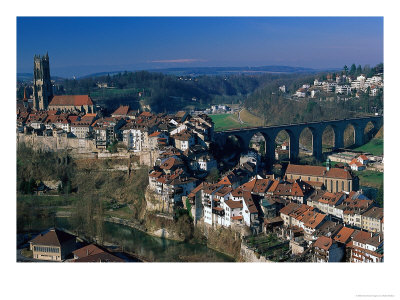 City Of Fribourg, Switzerland by Walter Bibikow Pricing Limited Edition Print image