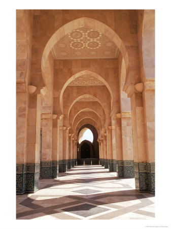 Hassan Ii Mosque, Casablanca, Morocco by Michele Burgess Pricing Limited Edition Print image