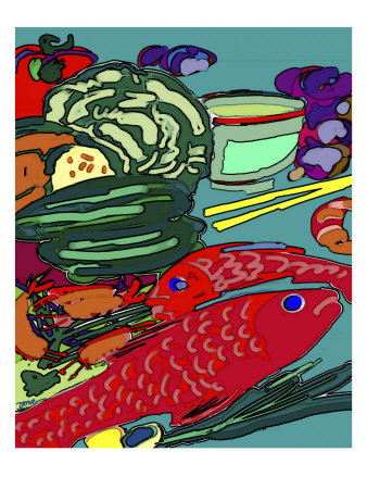 Redfish Still Life by Diana Ong Pricing Limited Edition Print image