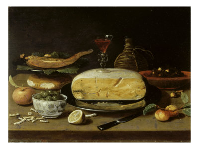 Still Life With Facon De Venise Wineglass, Cheese by Jan Van Kessel Pricing Limited Edition Print image
