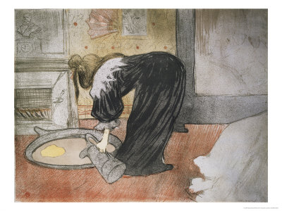Elles: Woman With A Tub by Henri De Toulouse-Lautrec Pricing Limited Edition Print image
