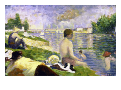 Study For Bathers At Asnieres by Georges Seurat Pricing Limited Edition Print image